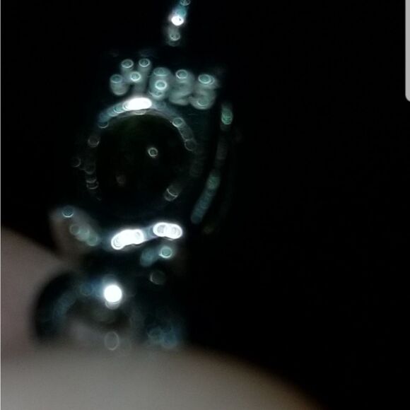 STERLING SILVER BRACELET WITH PERIDOTS - Picture 3 of 5